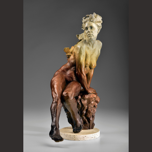 MB-S073 On The Edge Bronze $5850 at Hunter Wolff Gallery